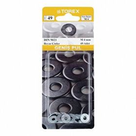 Torex M4 DIN 9021 Geniş Pul