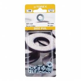 Torex M6 DIN 125 Düz Pul