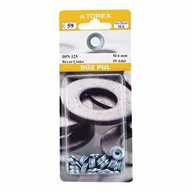 Torex M6 DIN 125 Düz Pul