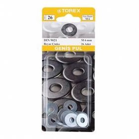 Torex M6 DIN 9021 Geniş Pul