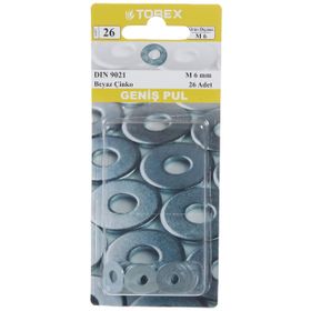 Torex M6 DIN 9021 Geniş Pul