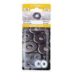 Torex M6 DIN 9021 Geniş Pul