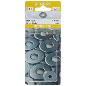 Torex M8 DIN 9021 Geniş Pul
