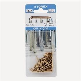 Torex Sarı Fosfat 2x20 mm Çelik Çivi