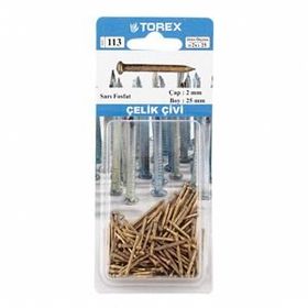 Torex Sarı Fosfat 2x25 mm Çelik Çivi