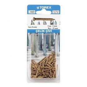 Torex Sarı Fosfat 2x25 mm Çelik Çivi
