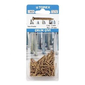 Torex Sarı Fosfat 2x25 mm Çelik Çivi