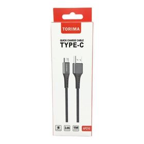Torima 2.4A Type C Halat Şarj ve Data Kablosu