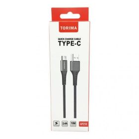 Torima 2.4A Type C Halat Şarj ve Data Kablosu