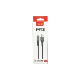 Torima 2.4A Type C Halat Şarj ve Data Kablosu