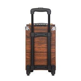 Torima B-Q8 Mikrofonlu Kumandalı Taşınabilir Tekerlekli Kahverengi Bluetooth Hoparlör