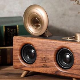 Torima B6 Nostaljik Gramafon 3D Sound Ahşap Bluetooth Hoparlör