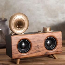 Torima B6 Nostaljik Gramafon 3D Sound Ahşap Bluetooth Hoparlör