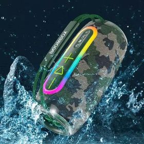 Torima Boombox 680 Yeşil Kamuflaj IPX6 Kablosuz 30 W Bluetooth Hoparlör