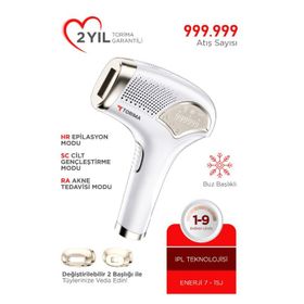 Torima Buz Başlıklı 999.999 Atım Beyaz Kablolu Vücut Lazer IPL Epilasyon Cihazı
