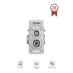 Torima CMR44 Mini Retro Beyaz Dijital Fotoğraf Makinesi
