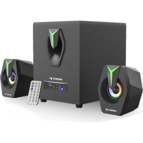 Torima D38 Siyah RGB Işıklı 2 in 1 Subwoofer Bluetooth Hoparlör