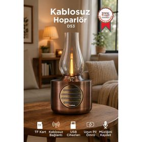 Torima D53 Bakır Vintage Gaz Lambası Taşınabilir Bluetooth Speaker