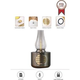 Torima D53 Nikel Vintage Gaz Lambası Taşınabilir Bluetooth Speaker