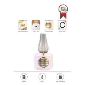 Torima D53 Pembe Vintage Gaz Lambası Taşınabilir Bluetooth Speaker