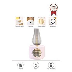 Torima D53 Pembe Vintage Gaz Lambası Taşınabilir Bluetooth Speaker