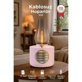 Torima D53 Pembe Vintage Gaz Lambası Taşınabilir Bluetooth Speaker