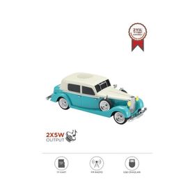 Torima D55 Turkuaz Retro Araba Tasarımlı Bluetooth Hoparlör