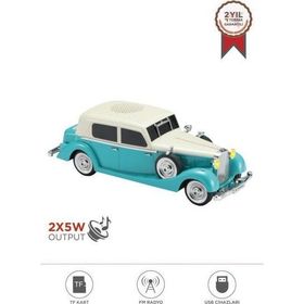Torima D55 Turkuaz Retro Araba Tasarımlı Bluetooth Hoparlör