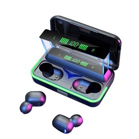 Torima E10 Oyuncu Rgb 5.1 Wireless 1200mAh Powerbank Özellikli Kablosuz Bluetooth Kulaklık E10-MİPODS siyah