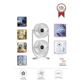 Torima F-22 Beyaz Mini Fan Vantilatör