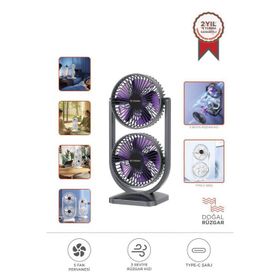 Torima F-22 Siyah Mini Fan Vantilatör