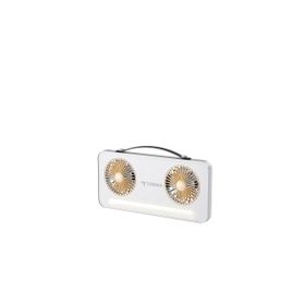 Torima F-23 Beyaz Led Mini Çift Fanlı Vantilatör