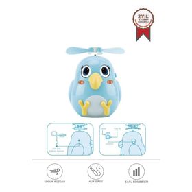 Torima F-31 Mavi Sevimli Kuş Figürlü El Tipi Mini Fan Vantilatör
