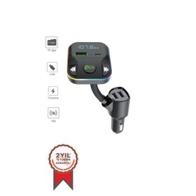 Torima G12 PD Şarj Özellikli Dijital Göstergeli Bluetooth FM Transmitter