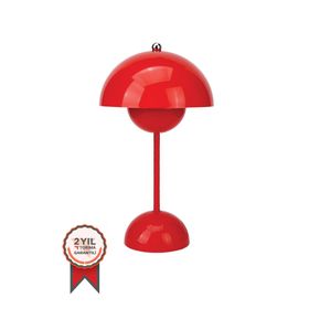 Torima LW-12 Kırmızı Şarjlı 3 Modlu Yuvarlak Masa Lambası Led Gece Lambası