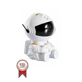Torima LW-6 Mini Beyaz Yıldız Projektör Astronot Işıklı Galaksi Samanyolu Gece Lambası