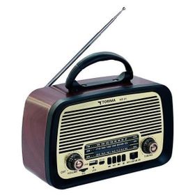 Torima NS-01 Kahverengi Nostajik Radyo Bluetooth Hoparlör