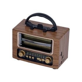 Torima NS-02 Wooden Nostajik Radyo Bluetooth Hoparlör