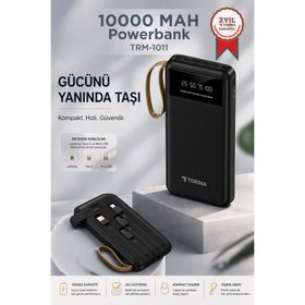 Torima TRM-1011 Siyah 10000 mAh Powerbank