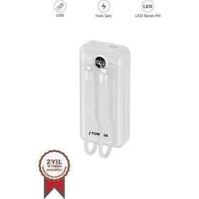 Torima TRM-1015 Beyaz 10000 mAh Powerbank