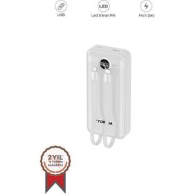 Torima TRM-1025 Beyaz 20000 mAh Powerbank