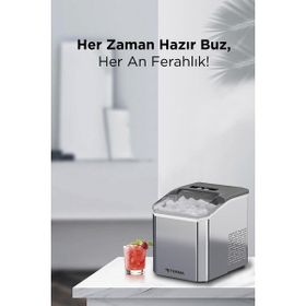 Torima YH16M Gümüş Portatif Taşınabilir Hızlı Buz Yapma Makinesi