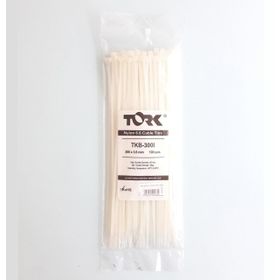 Tork 100 Adet 3.6X280 mm Beyaz Kablo Bağı