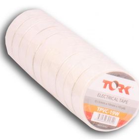 Tork 19 mm 10 mt 10'lu Beyaz Elektrik Bantı