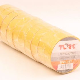 Tork 19 mm 10 mt 10'lu Sarı Elektrik Bant