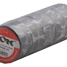 Tork 19 mm 10 mt 10'lu Siyah Elektrik Bantı