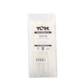 Tork 3.6x250 Beyaz 100 Adet Kablo Bağı