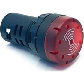 Tork AD16SM-24K 24V AC/DC 22 mm Kırmızı Ledli Buzzer