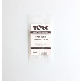 Tork TKB-100M 100 Adet 2.5x100 mm Beyaz Kablo Bağı