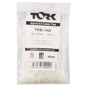 Tork TKB-100M 100 Adet 2.5x100 mm Beyaz Kablo Bağı